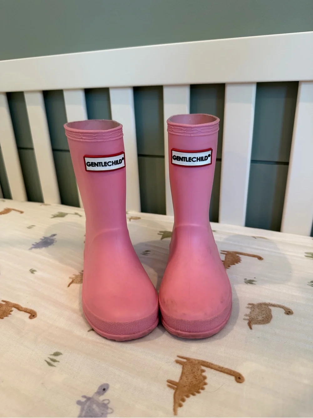 Gentlechild Pink Kids Rain Boots 9T